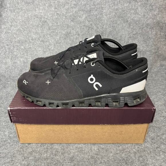 On Cloud X 3 Black Mesh Athletic Sneaker Running Shoes Mens Size 13 US 60.98705